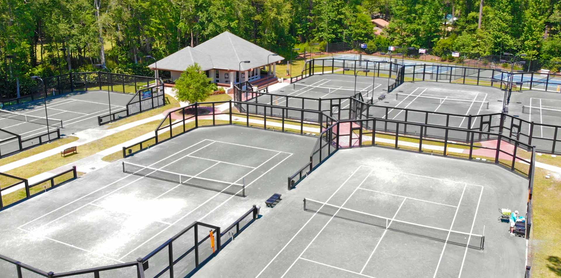 VIew of TLC Tennis facility